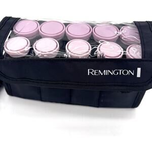Remington Compact Travel Ceramic Curlers Hair Setter 10 Hot Rollers & Clips Work